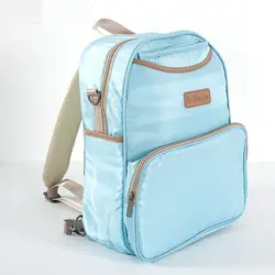 Водонепроницаемый детский подгузник сумка сплошной цвет детские подгузники сумка рюкзак Материнство Сумки уход за младенцем изменение