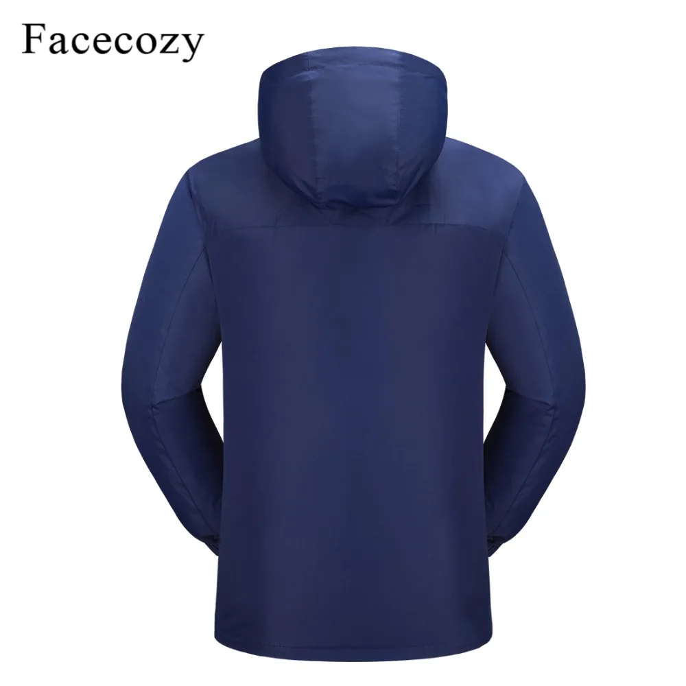 Facecozy Women Autumn Hooded Softshell Jacket Female Inner Fleece Hiking&Hunting Long Coat