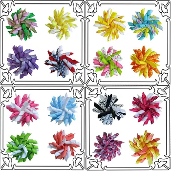 

48 pcs 2.5"korker hair bows corker hair clips for girl accessories from hair bows