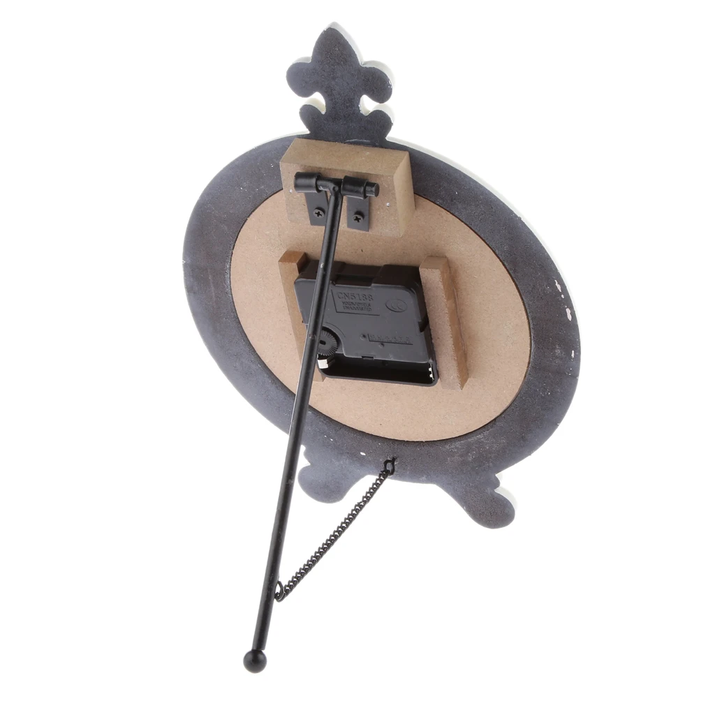 Vintage European Wood Clock Home Decor Collection Simple Life Watch for Home Tabletop Desk Display