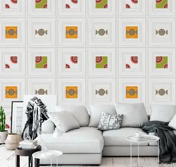 

3D stereo wallpaper self-adhesive background wall sticker wallpaper wallpaper tearing can be pasted thick waterproof