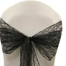 Стиль! Лидер продаж! 100 шт. кружева председатель пояса и свадебные пояса и стул бантом Marious