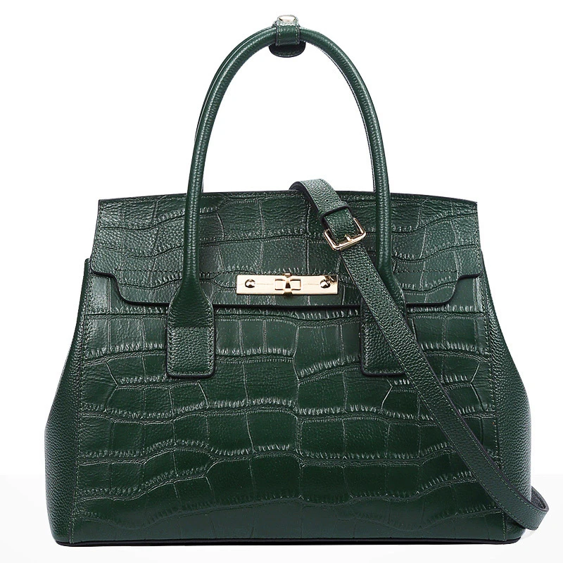 

Crocodile leather handbags handbags women's platinum package 2018 new ladies bag atmospheric first layer cowhide