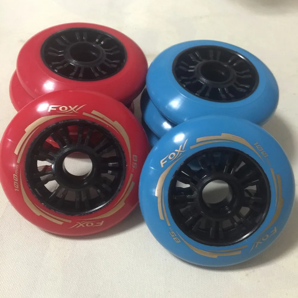 

4Piece 85A PU Wear-Resisting Speed inline skates Wheels 100mm roller Racing rodas high rebound roller Blade ruedas patines