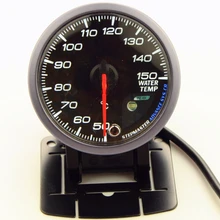 2,5 дюймов 60 мм Датчик температуры воды белый и оранжевый двойной светодиодный дисплей с пиковым Предупреждение