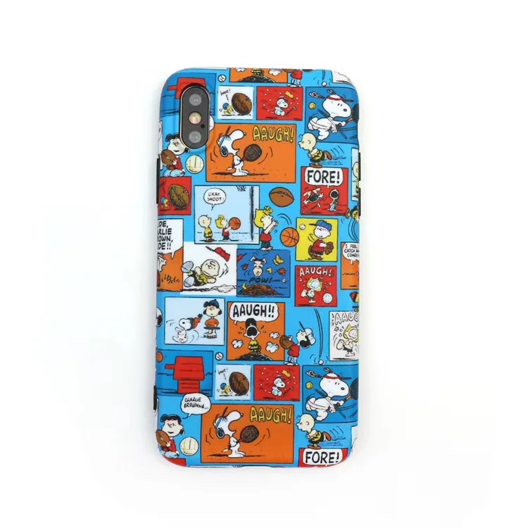 Cute Cartoon PEANUTS Charlie Brown Phone Case For iPhone 7 8 6 6s plus 11 pro x xs max xr Pet dog high quality soft IMD Cover - Цвет: 2