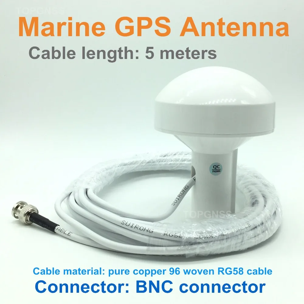 Новинка,, высокое качество, кабель RG58, навигационная активная антенна GNSS Gps, разъем BNC, длина кабеля 5 м