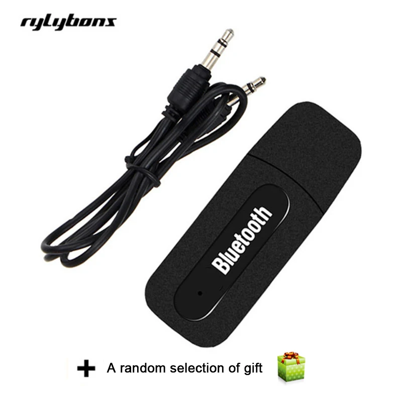 Rylybons 3 5 мм USB автомобильный комплект Bluetooth Aux аудио приемник адаптер один выход