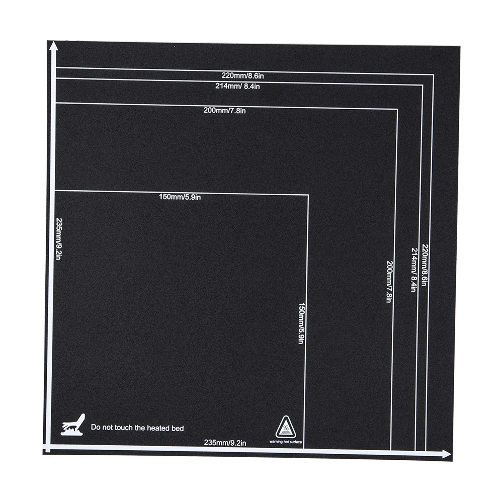 

3D printer Parts Flexible Cmagnet Build Surface Plate Heated Bed Pads Size 235x235mm For Ender-3/CR20/Ender-3 Pro 3D Printer