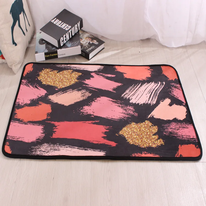 Домашний декор, ковер для дома, отеля, ванной комнаты, мультяшный ковер, противоскользящий ковер, красивый принт, впитывающий пол, коврик для двери, ковер