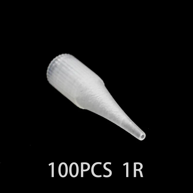 

Free Shipping 100pcs 1R Small Size Tattoo Tips Cap For Permanent Makeup Eyebrow Lips Machine Giant Sun Tattoo Needle caps