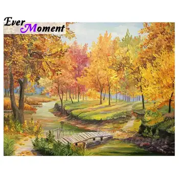 

Ever Moment Diamond Painting 5D DIY Full Square Drill Forest River Scenery Handmade Diamond Embroidery Stone Mosaic S2F979