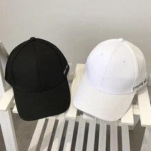 Модные женские мужские кепки с козырьками летние новые популярные повседневные женские мужские милые кепки Козырьки черный студенческий уличный стиль