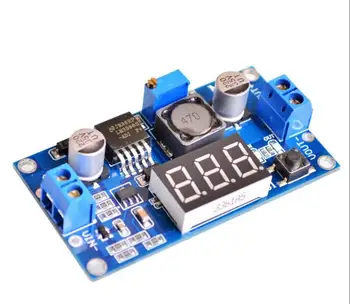 

2PC LM2596 BUCK 3A DC-DC Voltage Adjustable Step-Down Power Module + Blue LED Voltmeter