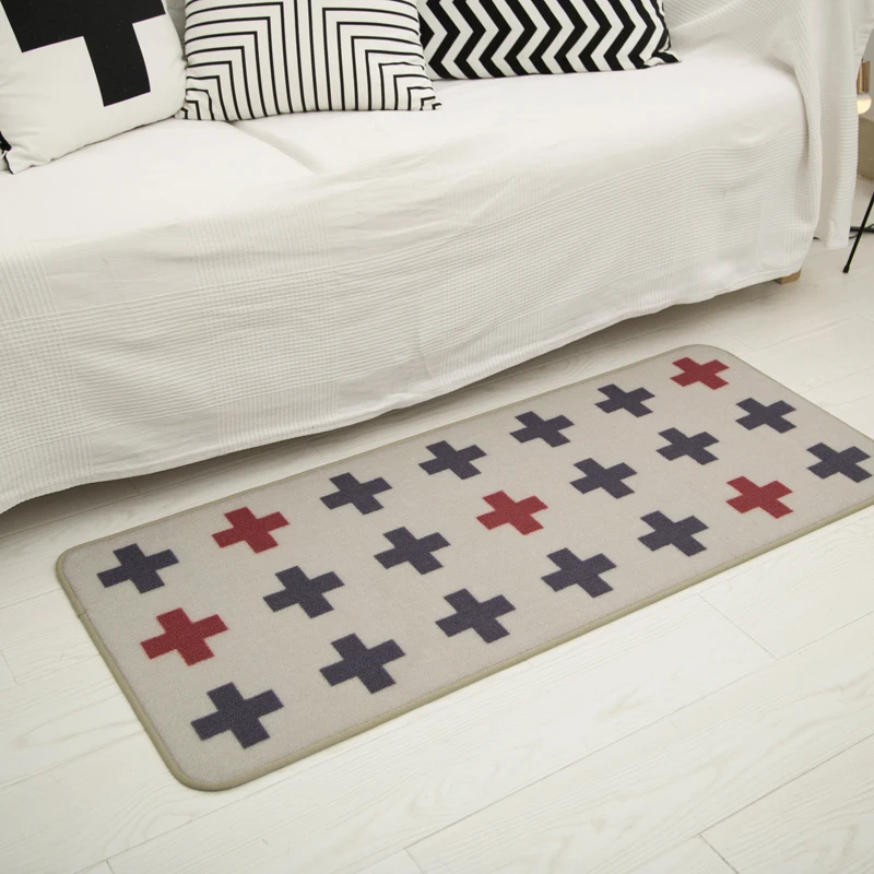 

{suger beans-Living room bedroom}-long mat bath carpet floor mat water absorption and quick drying nylon home material
