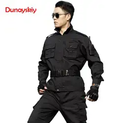 Военная Униформа форма тактический бой Униформа Черный Военная Униформа Мультикам CS костюмы рубашка Охота Одежда для мужчин
