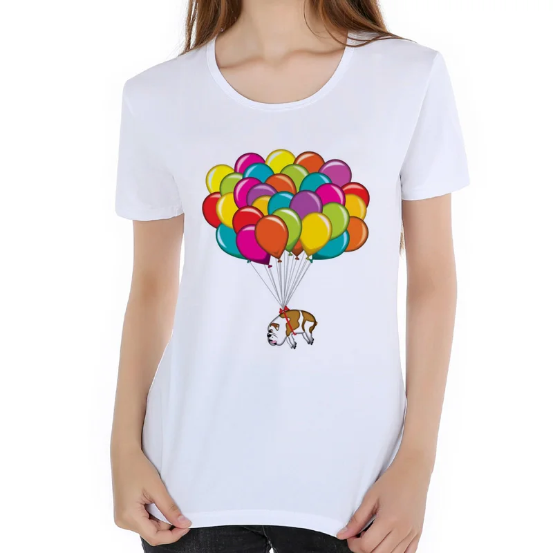 Representative of the peace of olive branch French bulldog personality printing lady T-shirt self-cultivation sexy T-shirt E3-16
