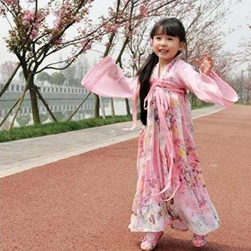 Костюм феи Guzheng Hanfu детская одежда для девочек Детские платья костюмированной