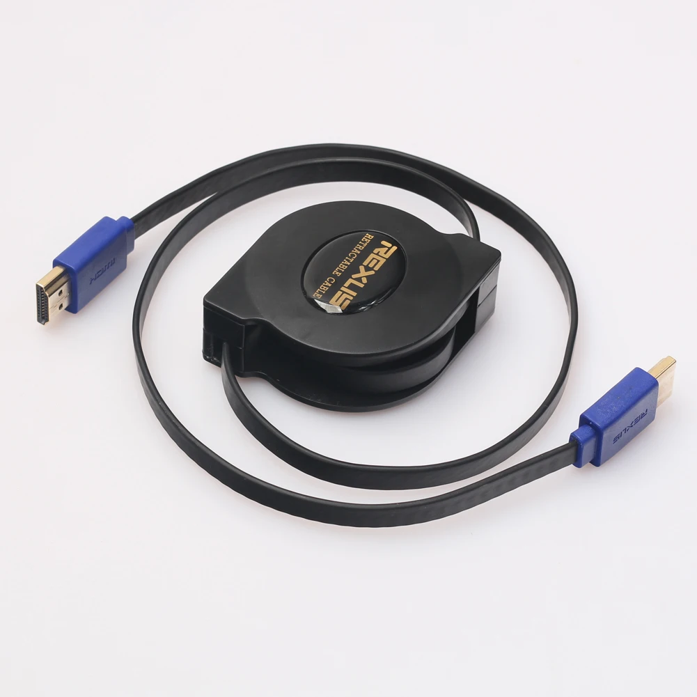 1 м 1,8 м Выдвижной плоский HDMI кабель 3 в 1 HDMI к Мини/микро HDMI Кабель-адаптер для мобильного телефона компьютера ТВ Игры