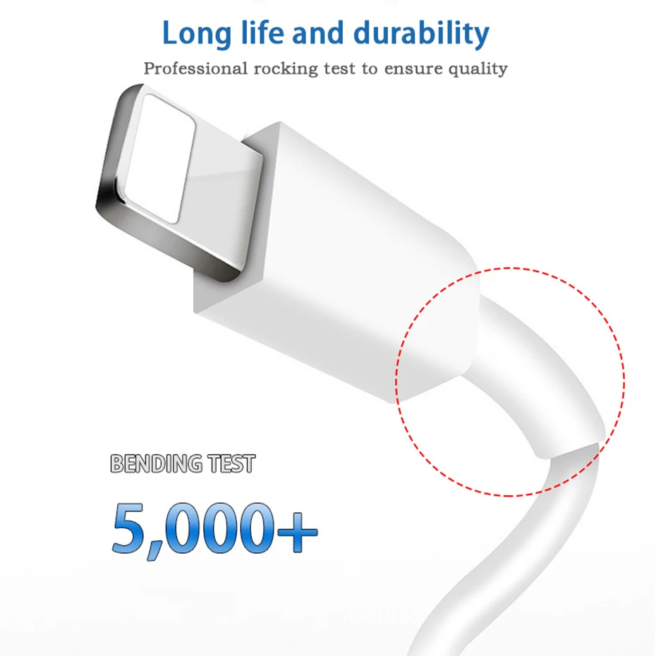 Оригинальный USB кабель GXE для iPhone Xs Max X 8 7 6 Plus быстрой зарядки и передачи данных