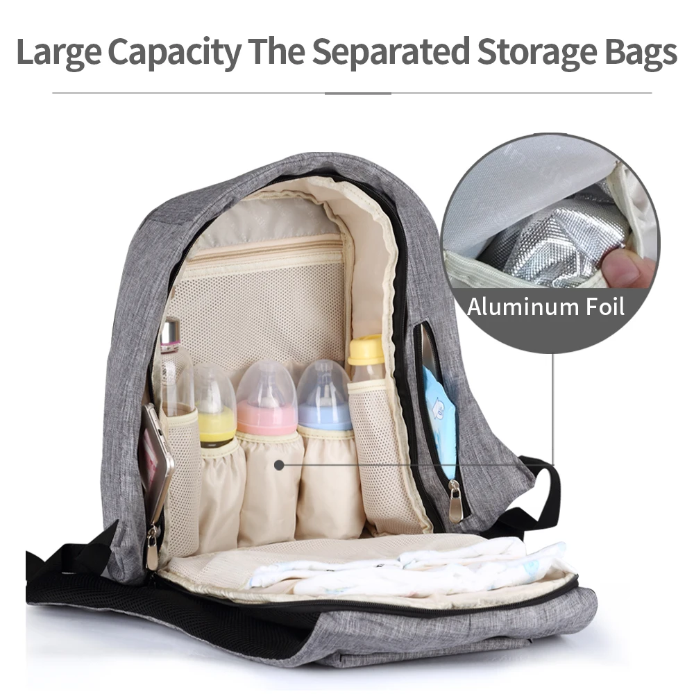 Инсулярная сумка для детской сменной одежды для мамы, противоугонная Детская сумка для беременных, большая сумка для прогулок, рюкзаки для