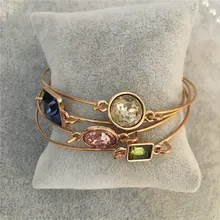 Модный Цветной Розовый Синий Зеленый тонкий браслет