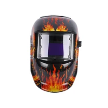 Авто затемнение Сварочная маска колпачок солнечной энергии регулируемый череп шаблон сварщик шлифовальный колпачок защитная маска