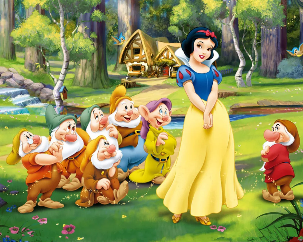 

SHENGYONGBAO Vinyl Backdrops for Photography Cartoon Snowwhite theme Photo Studio Background 81126-11