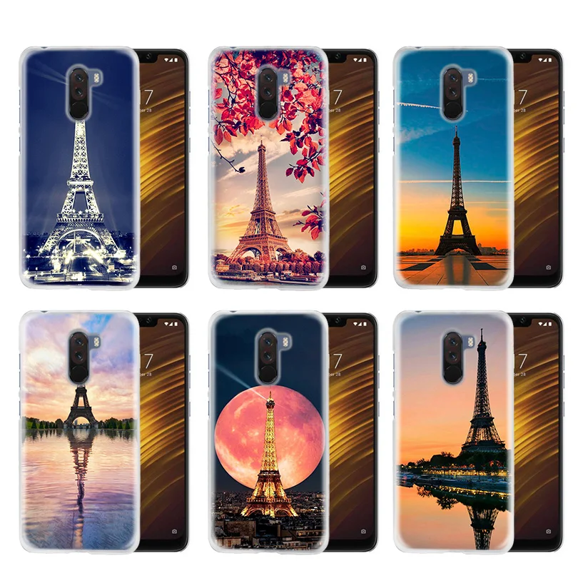 

Fundas Case Cover Clear Hard Plastic for Xiaomi Redmi Note 7 5 5A 6 6A Plus S2 Mi 8 SE A1 A2 lite Love Paris Eiffel tower France