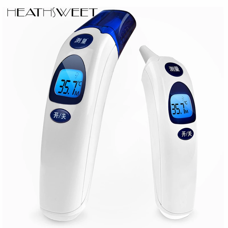 

Healthsweet Digital Infrared Baby Thermometer Gun Non-Contact Ear and Forehead Body Temperature Adult Medical Fever Thermometer