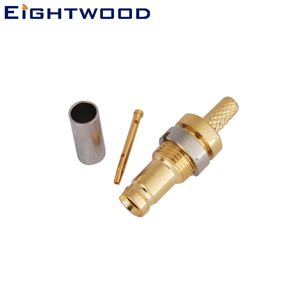 Eightwood 75 Ом 1 0/2 3 гнездо Женский обжимной вложения радиочастотный коаксиальный