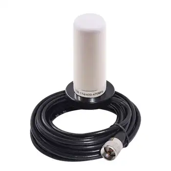 

Dual Band Vhf Uhf Ham Mobile Radio Antenna Pl259 With Magnetic Base 5M Cable 144/430Mhz