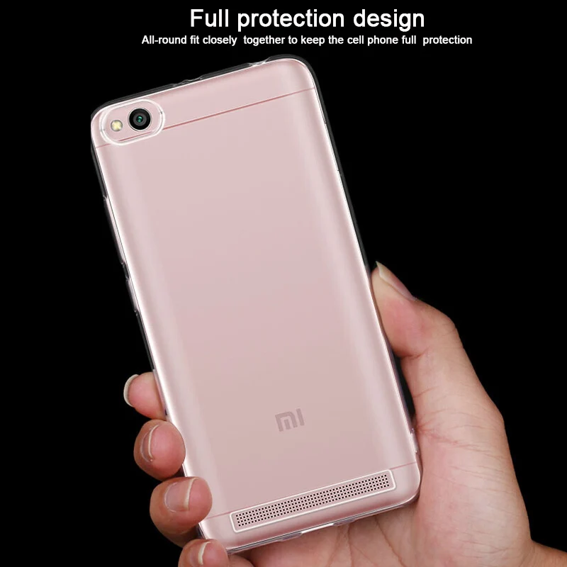 2018 чехол для телефона Xiaomi Redmi 5a ультра тонкий прозрачный мягкий Силиконовый ТПУ