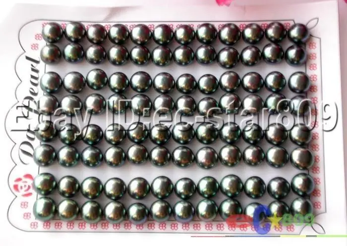 

Hot selling> Hot sale Free Shipping 30PCS >>>>WHOLESALE 8MM PEACOCK BLACK ROUND PEARL EARRING -Bride jewelry free shipping