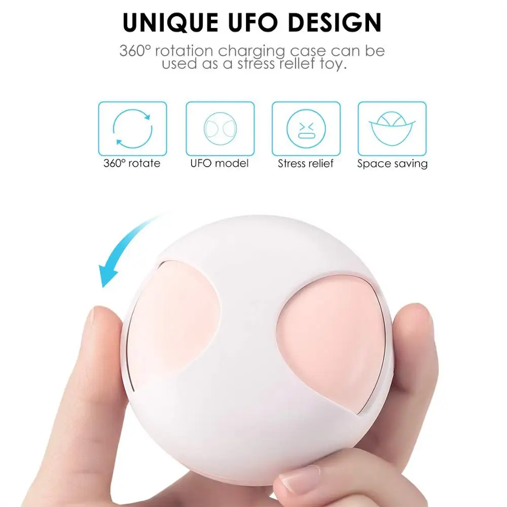 

New tws IPX5 Wireless bluetooth5.0 waterproof and sweat earphone with microphone charging box for IOS Android mobile phone