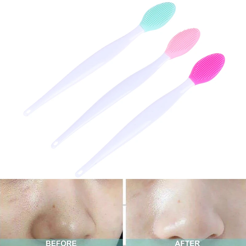 1pc Silicone Wash Face Exfoliating Blackhead face Cleansing Brush Tools Beauty Skin Care Tool face Cleaning Brush