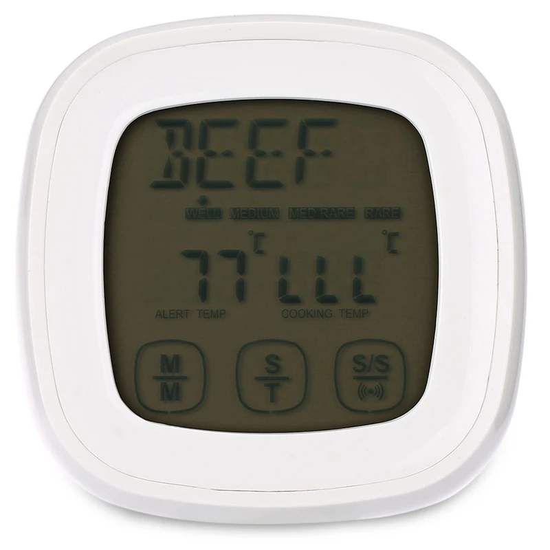 

Ts - 802A Contact Screen Meat Cooking Grill Thermometer Timer with Probe Z40