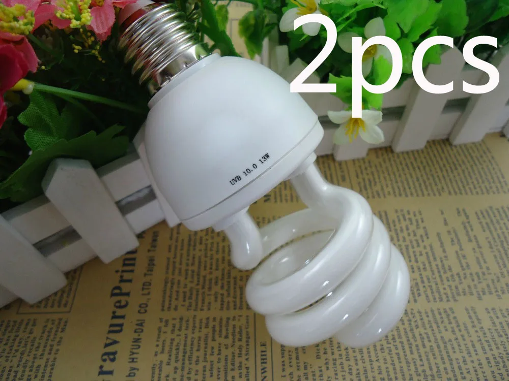 Reptil Vivarium Compact Fluorescent Lampu Cahaya 10.0 UVB UVA UV Lampu