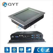 Embedded panel pc IR touch N2807 1.6GHz Resolution 800×600 10″ industrial computer 2GB DDR3 32G SSD 2RJ45,4RS232