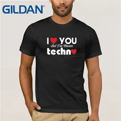 2019 Футболка мужская I Love You, но я выбирал футболка Techno Electronic Music брендовая футболка с коротким рукавом