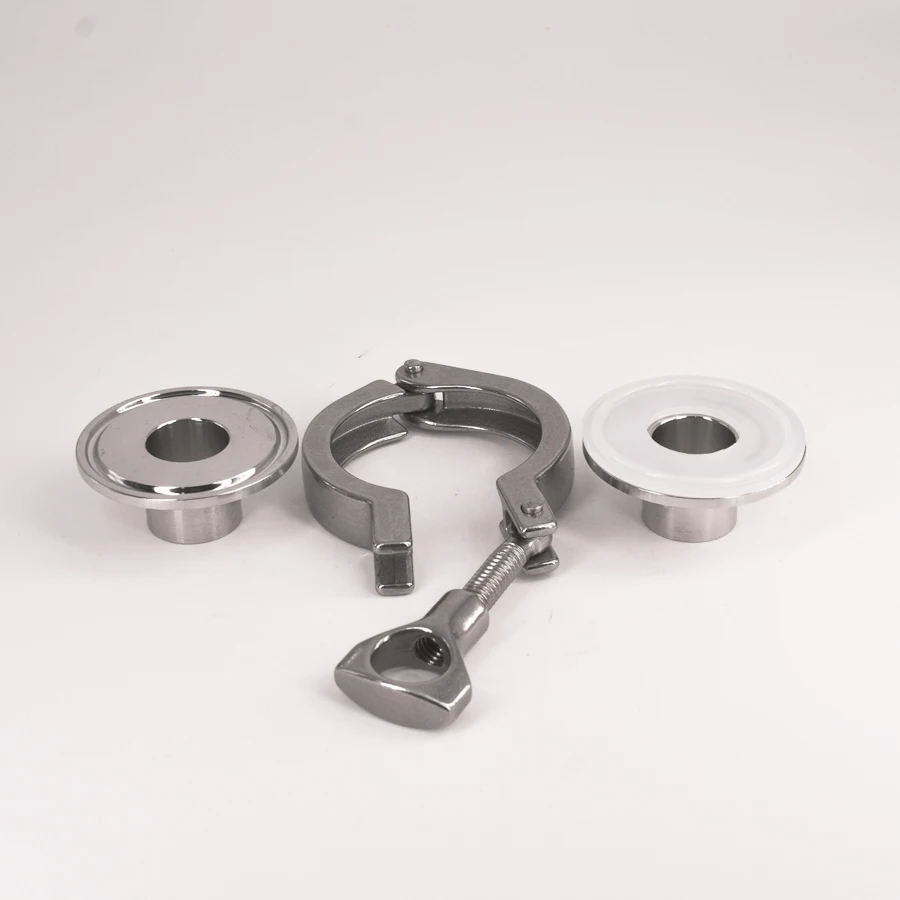 Зажим 1 5 &quotTri Clamp x 25 мм 1&quot труба OD нержавеющая санитарная 2 шт. SS304 сварные