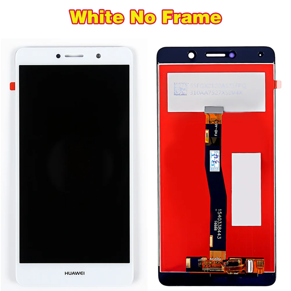 Для huawei Honor 6X ЖК-дисплей Дисплей BLN-L24 BLN-AL10 BLN-L21 BLN-L2 Экран планшета Ассамблеи 10 сенсорный олеофобное покрытие рамки - Цвет: White Without Frame
