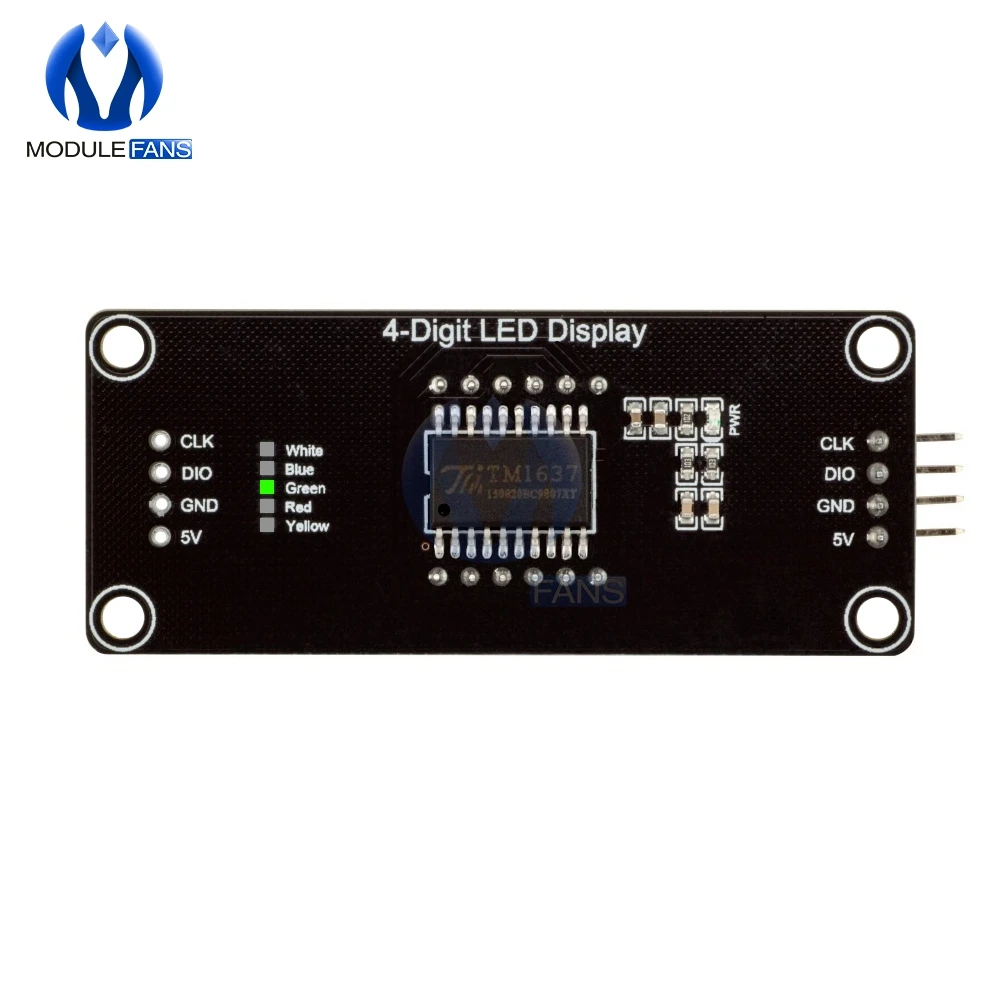 TM1637 4-Digit 7-Segment LED Module - Electronic