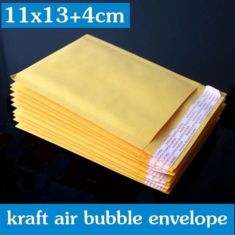 4.3*5.1 inch 110*130mm Kraft Bubble Envelope Wrap Bags Pouches Packaging PE Bubble Bags free