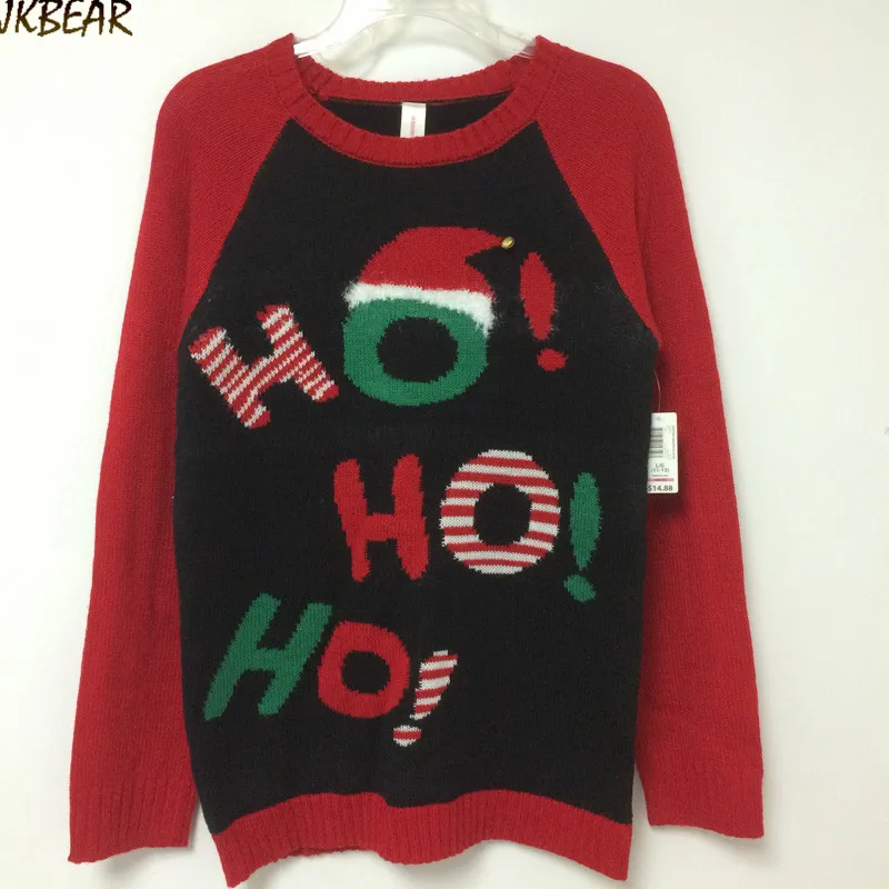 Elbow Patch Sequined Ugly Christmas Sweaters for Men and