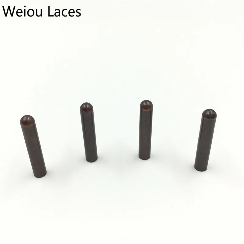 Weiou 20pcs/Lot 4x22mm Seamless Shoelaces Metal Aglets Bullet Shaped head Ends Replacement Repair tips Sneaker Kits DIY Custom
