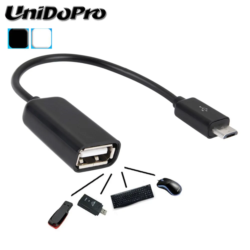 UNIDOPRO Micro USB OTG кабель для передачи данных Мужской к женскому адаптер Samsung Android