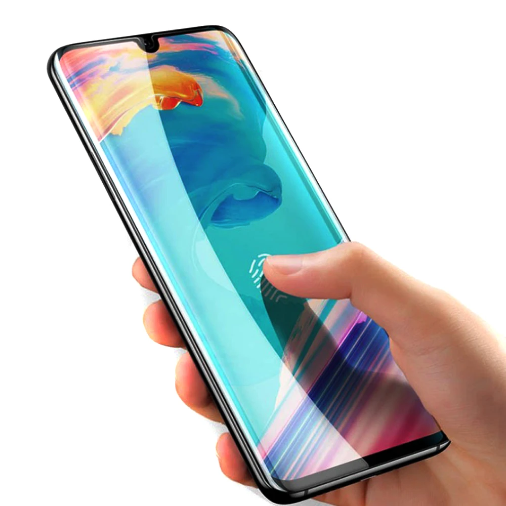 2 шт./лот 9H 2.5D Полноразмерное закаленное стекло для Huawei P30 полноразмерная Защита