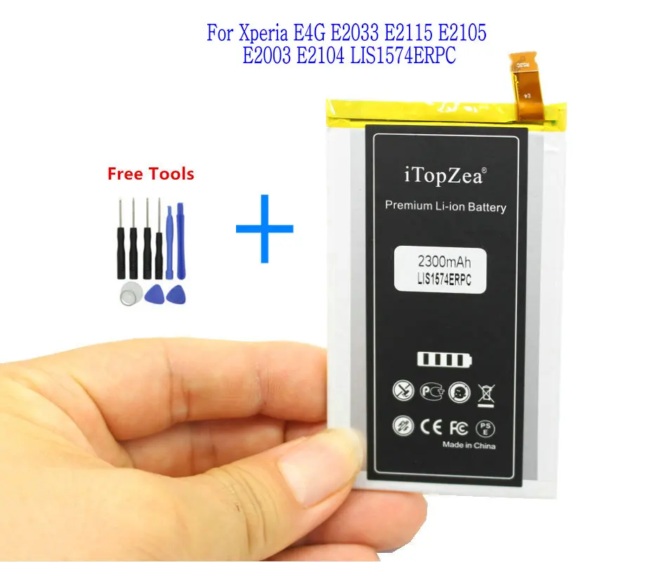 ITopZea оригинальный LIS1574ERPC 2300 мАч аккумулятор для Sony Xperia E4 E4G Dual E2104 E2105 E2114 E2115 E2124 E2003