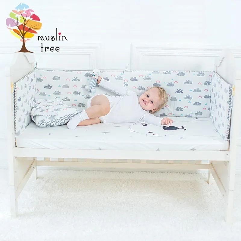 

2019 New Crib Bedding Package Kit Cotton Baby Anti-collision Bed Surrounding Four Seasons Baby Thickening Anti-fall Bed